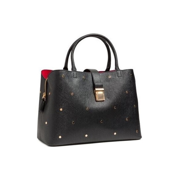 H&M Bags Hm Black Gold Studded Handbag Womens Medium Purse Classic